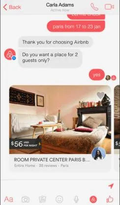 Airbnb conversational marketing chatbot