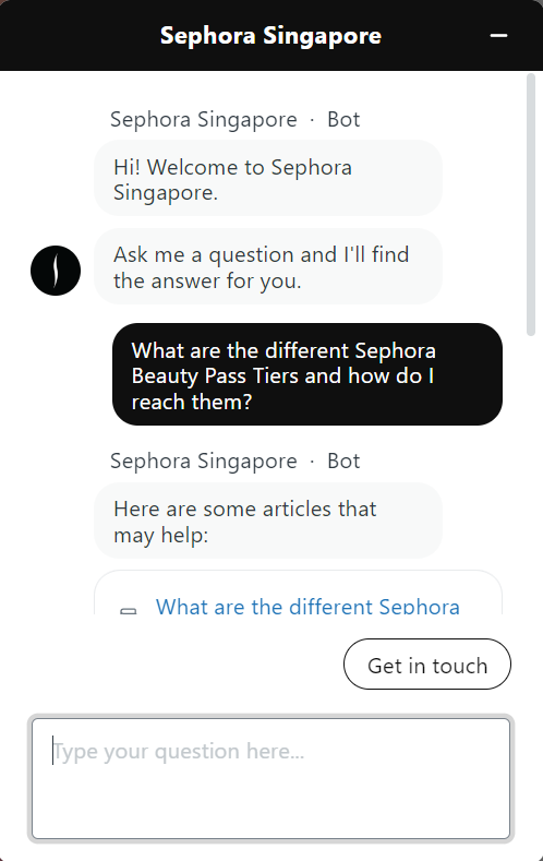 Sephora Chatbot- Conversational marketing
